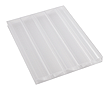 Terrassenueberdachung aus schlagfesten Premiumplatten, Verbundstoff Polycarbonat weiß-opal