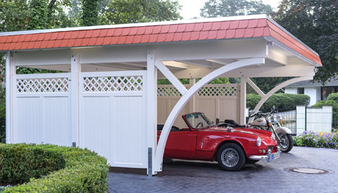 Carport Doppelstellplatz