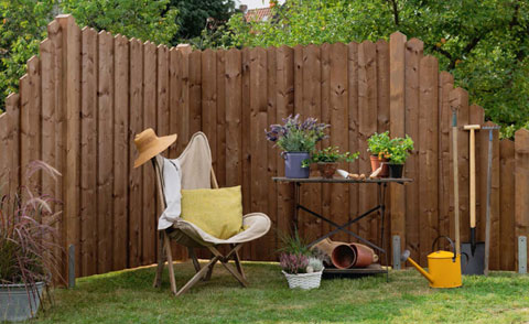 Sichtschutz, Zaun, Carport, Terrasse: aus Holz, SCHEERER